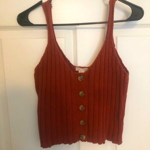 Streetwear Society Knit Crop With Buttons | Womens size L